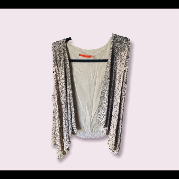 Alice + Olivia sparkle Gray Sequin Vest size S - Picture 2 of 10